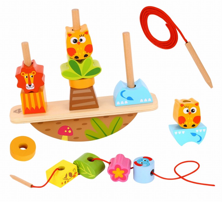 Układanka Balansująca Zwierzęta – TOOKY TOY Montessori