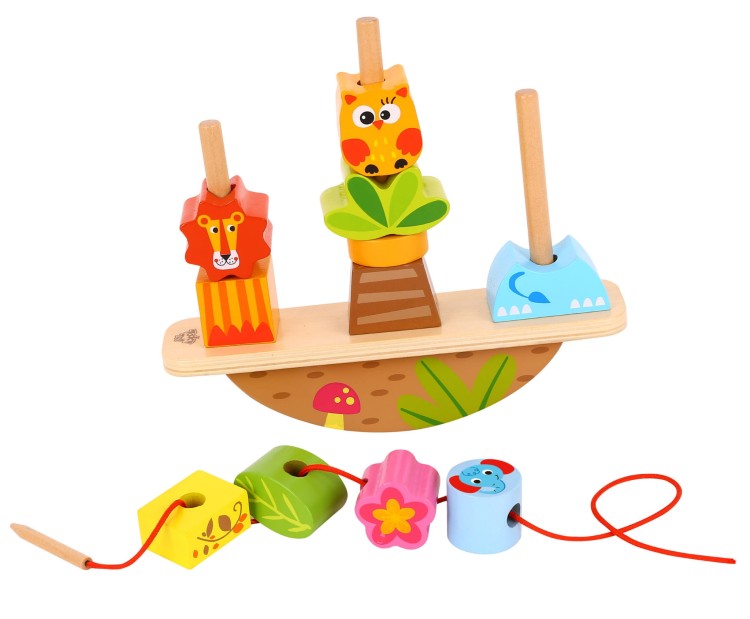 Układanka Balansująca Zwierzęta – TOOKY TOY Montessori