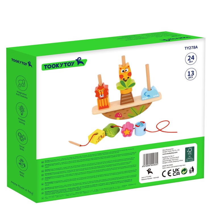 Układanka Balansująca Zwierzęta – TOOKY TOY Montessori