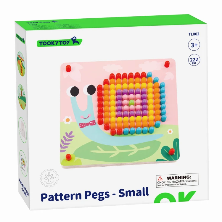 Układanka z Pinezkami i Kołkami – TOOKY TOY Montessori