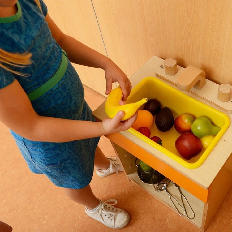 Realistyczne Owoce – Drewniany Zestaw do Kuchni 10 el. – Masterkidz