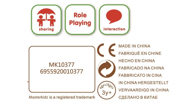 Realistyczne Owoce – Drewniany Zestaw do Kuchni 10 el. – Masterkidz