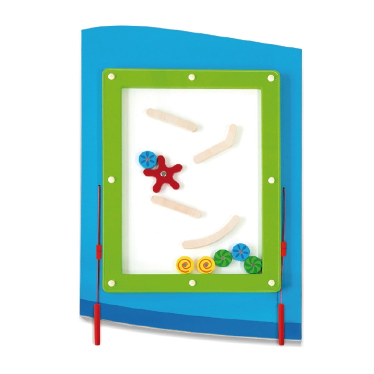 Drewniana Tablica Sensoryczna Manipulacyjna Samolot Montessori FSC – VIGA