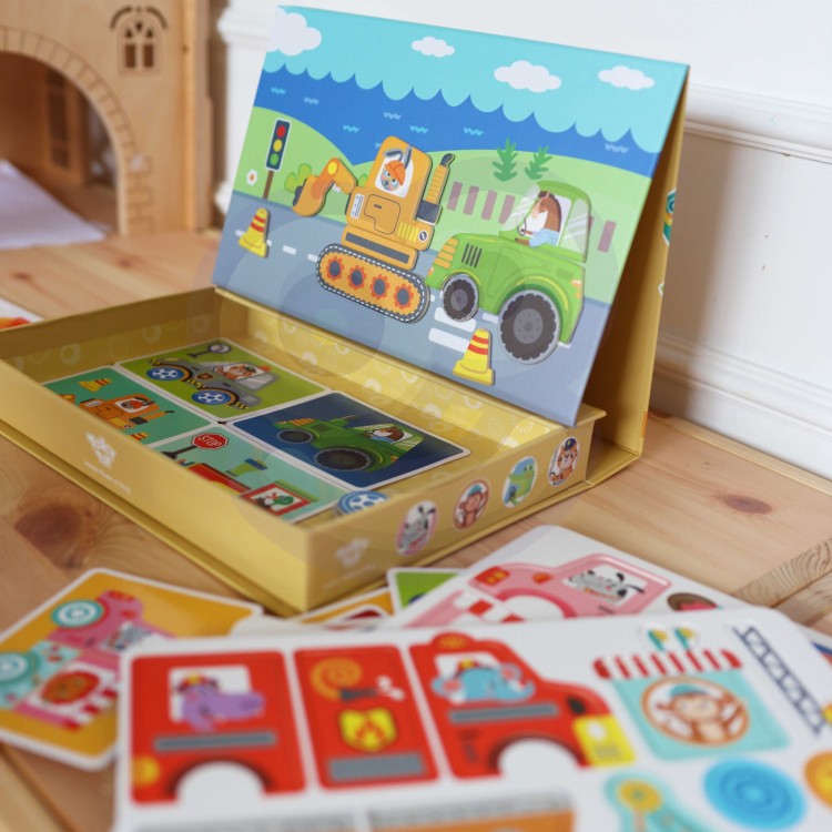 Układanka Edukacyjna Magnetyczna 80 el. – TOOKY TOY Montessori
