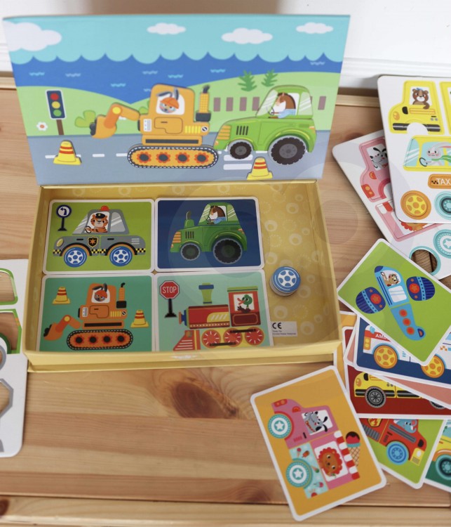 Układanka Edukacyjna Magnetyczna 80 el. – TOOKY TOY Montessori