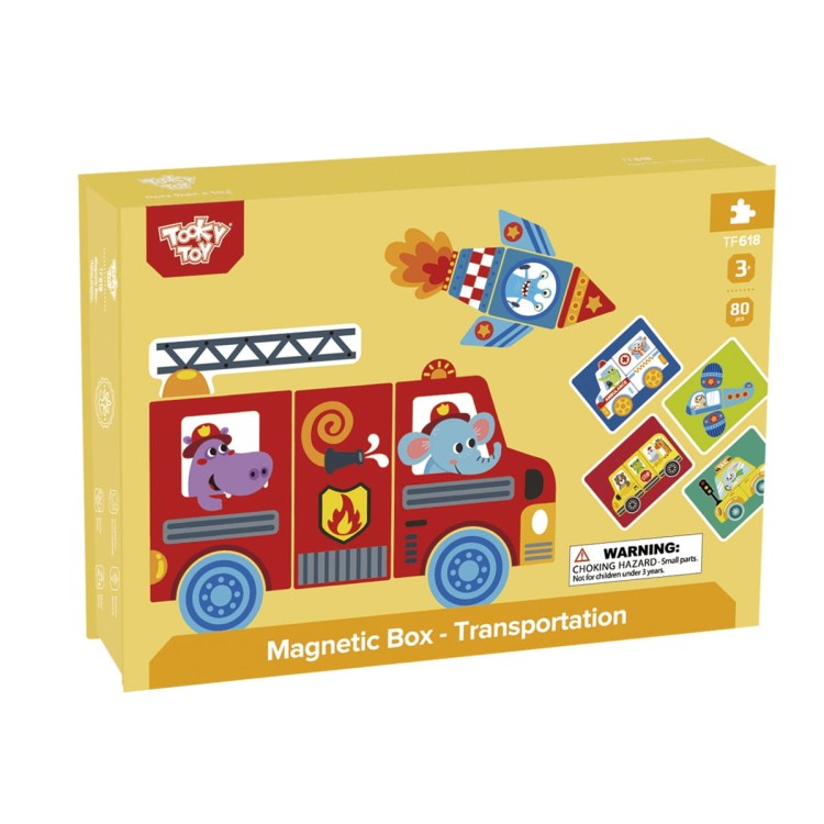 Układanka Edukacyjna Magnetyczna 80 el. – TOOKY TOY Montessori