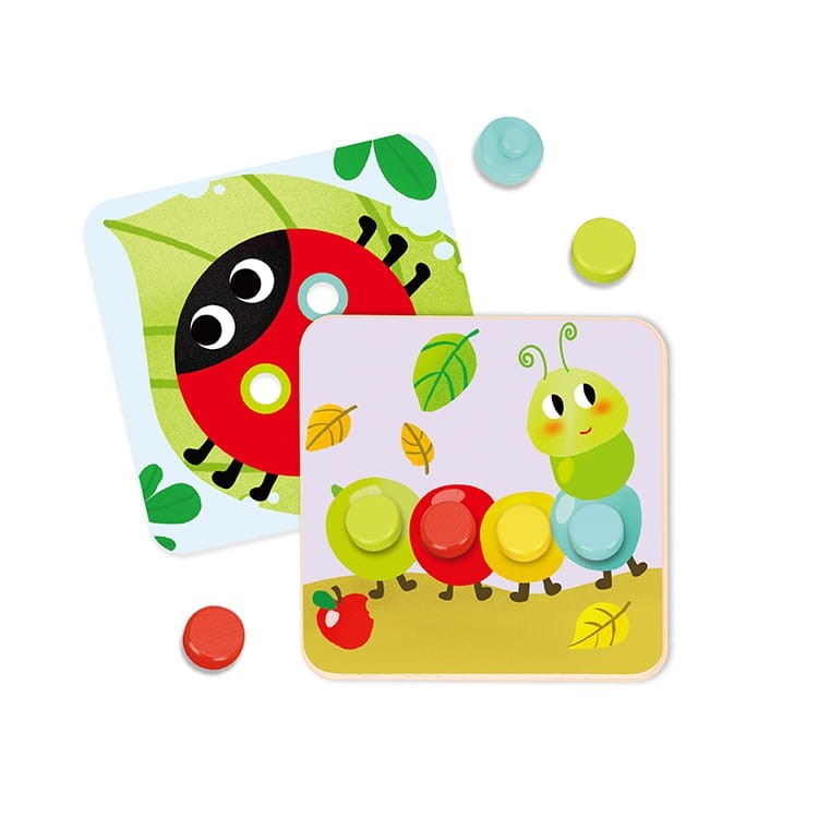 Układanka Klocki Zwierzęta + Plansze – Nauka Kształtów i Kolorów TOOKY TOY