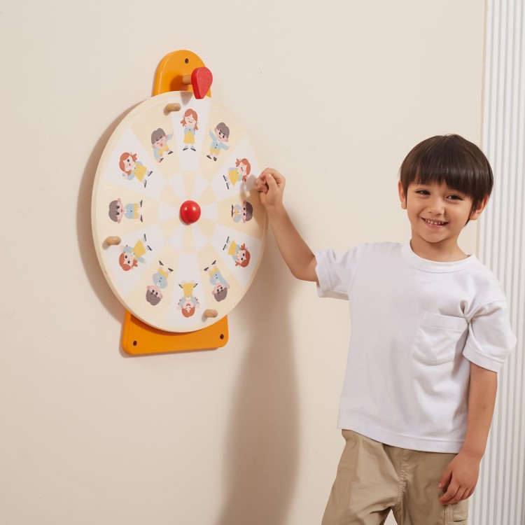 Tablica Ścienna Koło Pokaż Emocje Montessori FSC | VIGA