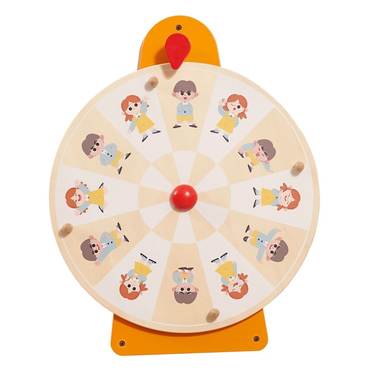 Tablica Ścienna Koło Pokaż Emocje Montessori FSC | VIGA