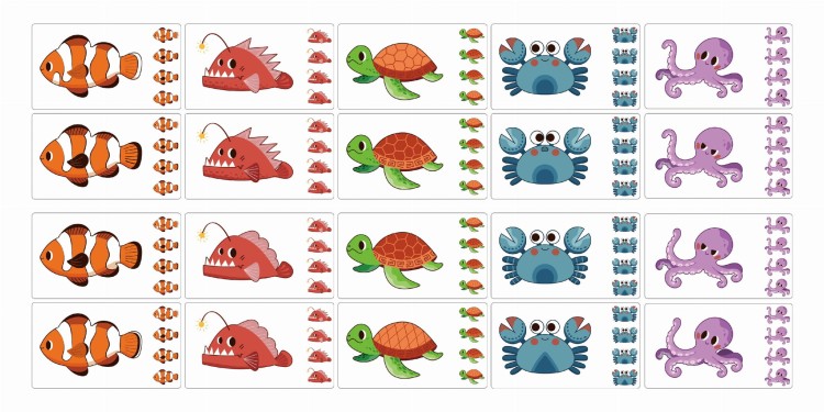 Gra Edukacyjna Porównaj i Znajdź Różnice – Zwierzęta Morskie | VIGA