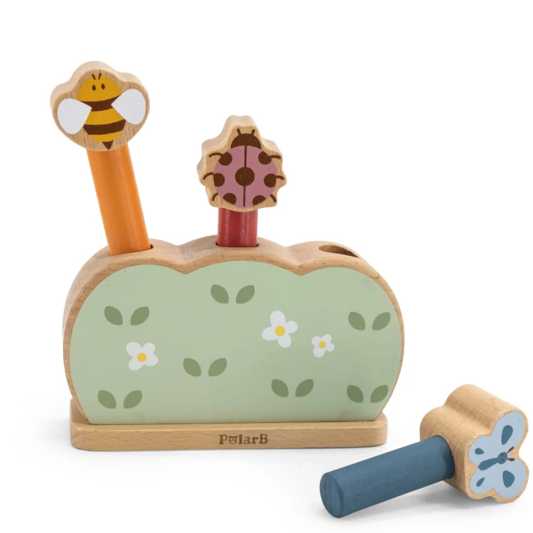 Drewniane Skaczące Zwierzątka – Wyskokowy Ogród | VIGA Montessori