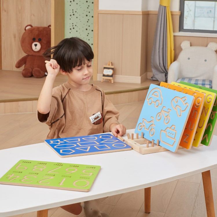 Tablica Grafomotoryczna Pojazdy – VIGA | Nauka Pisania i Ćwiczenie Ręki