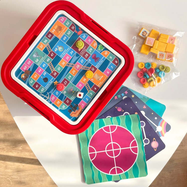 Stolik Gier Planszowych i Logicznych 10w1 65 el. | WOOPIE