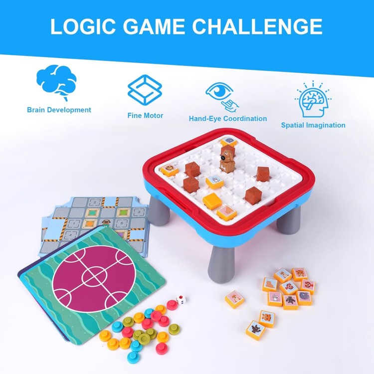 Stolik Gier Planszowych i Logicznych 10w1 65 el. | WOOPIE