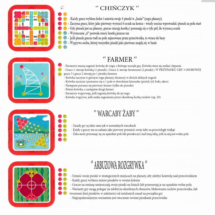 Stolik Gier Planszowych i Logicznych 10w1 65 el. | WOOPIE