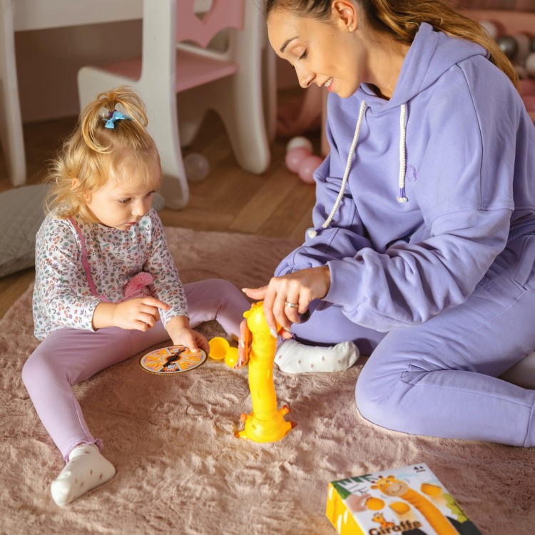 Gra Zręcznościowa Żyrafka Układanie Kubeczków | WOOPIE