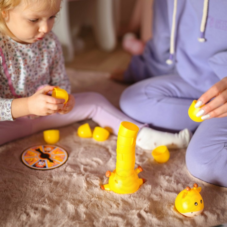 Gra Zręcznościowa Żyrafka Układanie Kubeczków | WOOPIE