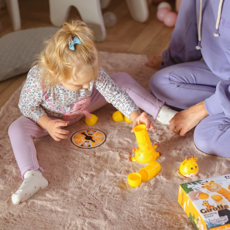 Gra Zręcznościowa Żyrafka Układanie Kubeczków | WOOPIE