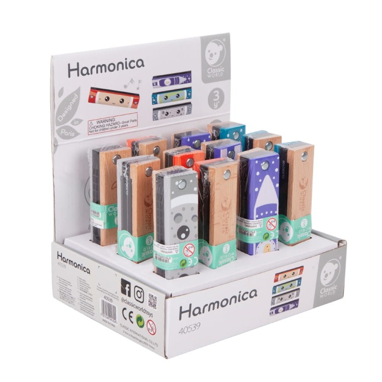 Drewniana Harmonijka Ustna dla Dzieci | CLASSIC WORLD