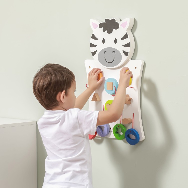 Drewniana Tablica Manipulacyjna Zebra FSC Montessori | VIGA