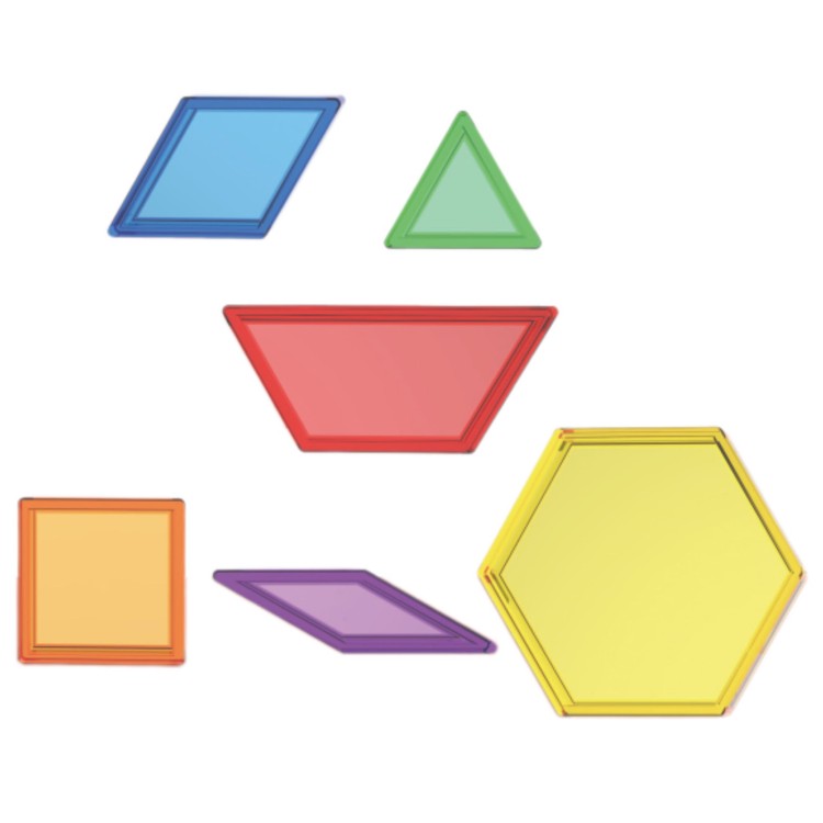 Zestaw Klocków Montessori Tangram Mozaika 140 el.