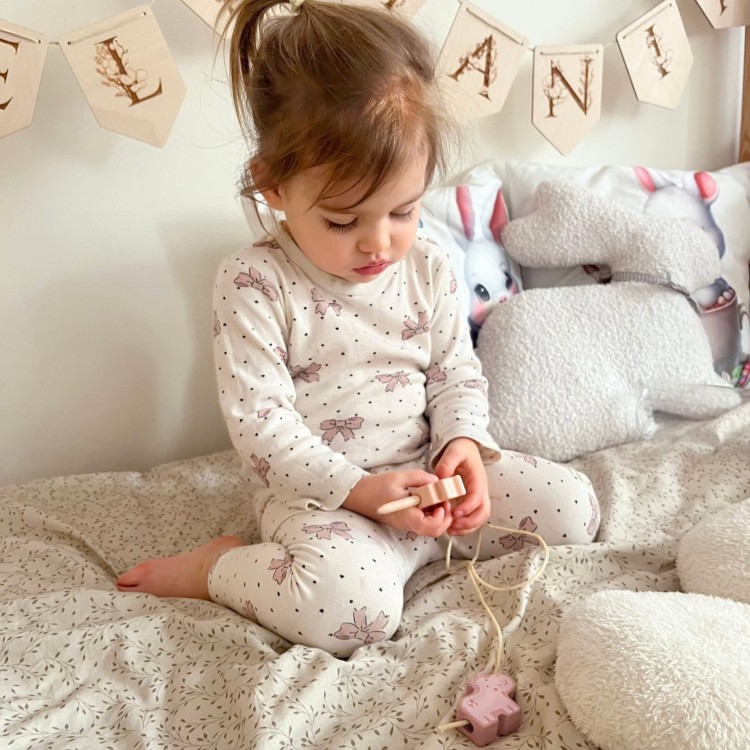 Drewniana Nawlekanka Klocki Przeplatanka ZOO Montessori 13 el.