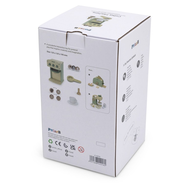 Drewniany Ekspres do Kawy Zielony z Akcesoriami VIGA PolarB