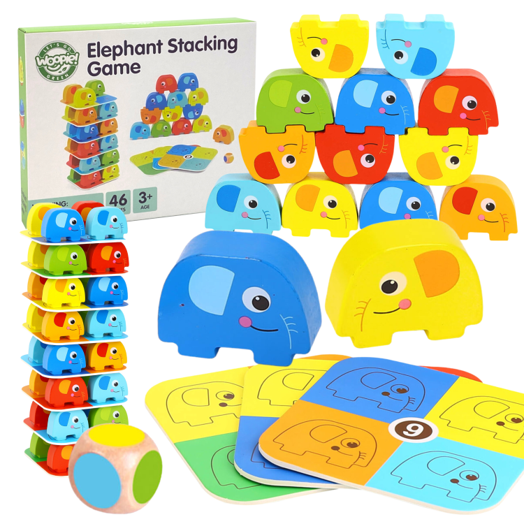 Gra Zręcznościowa Słonik na Słoniku WOOPIE GREEN FSC