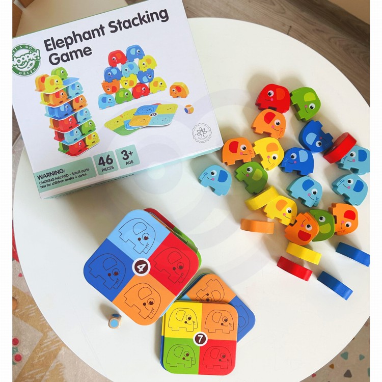 Gra Zręcznościowa Słonik na Słoniku WOOPIE GREEN FSC