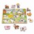 Drewniane Puzzle Montessori Farma z Pinezkami – WOOPIE GREEN