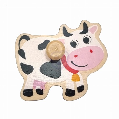 Drewniane Puzzle Montessori Farma z Pinezkami – WOOPIE GREEN