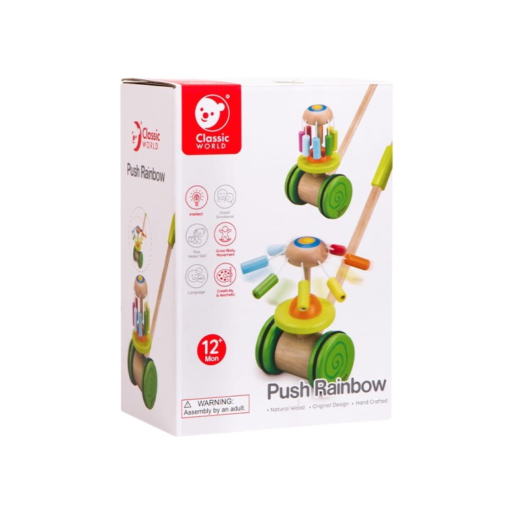 Drewniana Pchanka Karuzela na Spacer CLASSIC WORLD