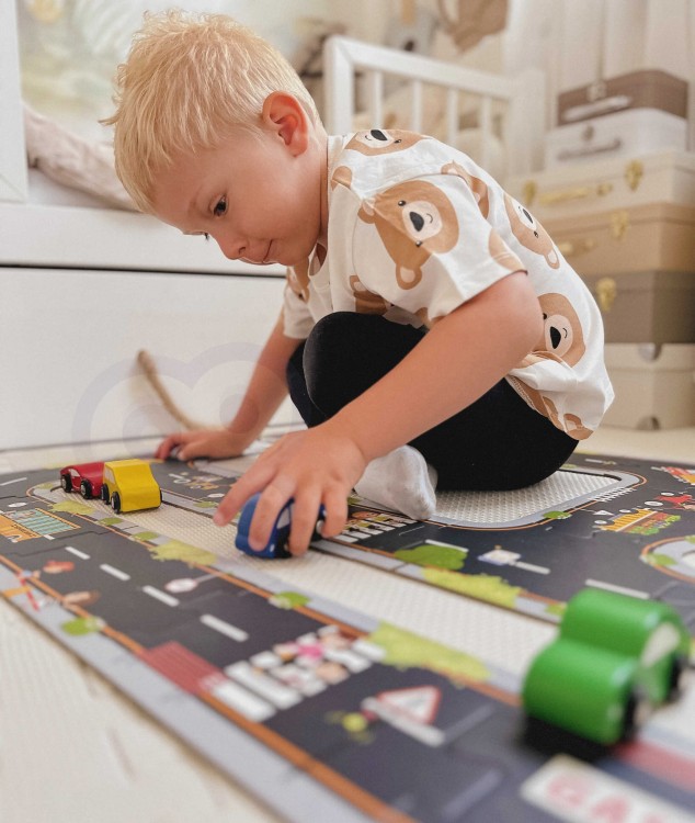 Droga Puzzle dla Dzieci Autostrada Makieta 21 el. – WOOPIE GREEN