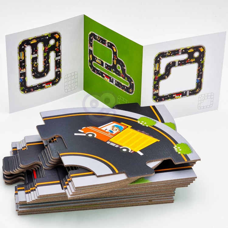 Droga Puzzle dla Dzieci Autostrada Makieta 21 el. – WOOPIE GREEN