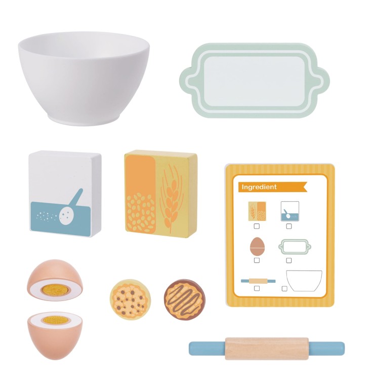 Drewniany Mikser Kuchenny Blender z Akcesoriami 11 el. – WOOPIE GREEN