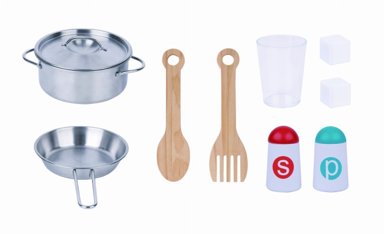 Kuchnia Drewniana Nowoczesna z Akcesoriami – TOOKY TOY