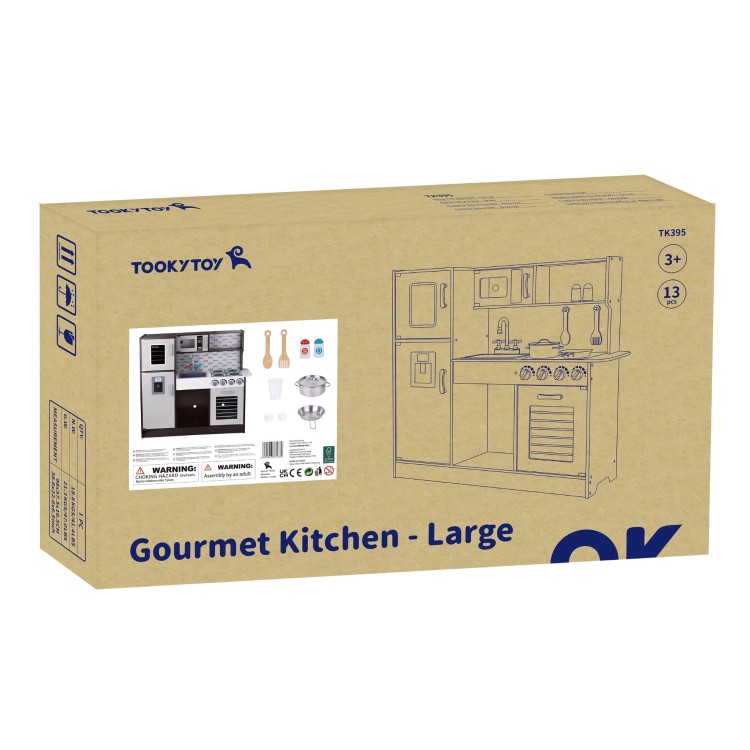 Kuchnia Drewniana Nowoczesna z Akcesoriami – TOOKY TOY