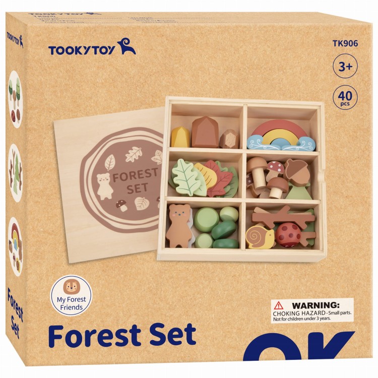 Zestaw Leśny – Układanka w stosy Klocki i Figurki TOOKY TOY