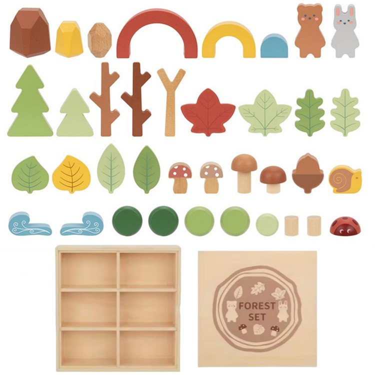 Zestaw Leśny – Układanka w stosy Klocki i Figurki TOOKY TOY