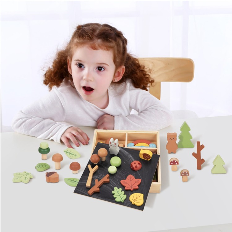 Zestaw Leśny – Układanka w stosy Klocki i Figurki TOOKY TOY