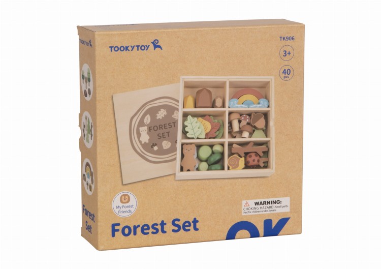 Zestaw Leśny – Układanka w stosy Klocki i Figurki TOOKY TOY