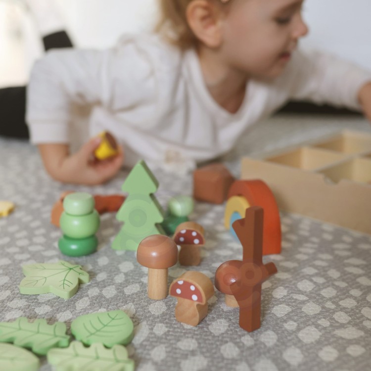 Zestaw Leśny – Układanka w stosy Klocki i Figurki TOOKY TOY