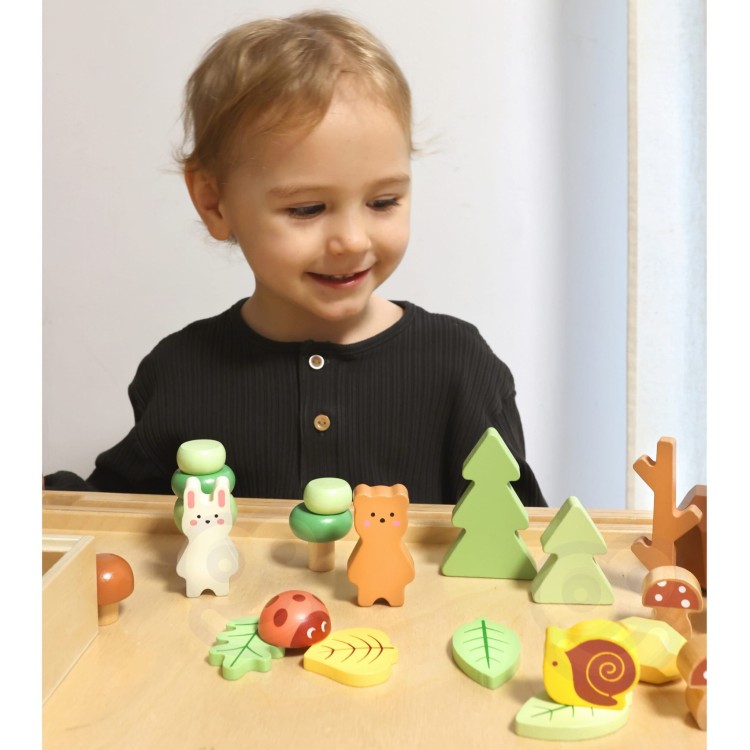 Zestaw Leśny – Układanka w stosy Klocki i Figurki TOOKY TOY