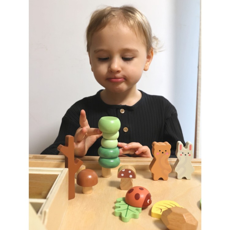 Zestaw Leśny – Układanka w stosy Klocki i Figurki TOOKY TOY
