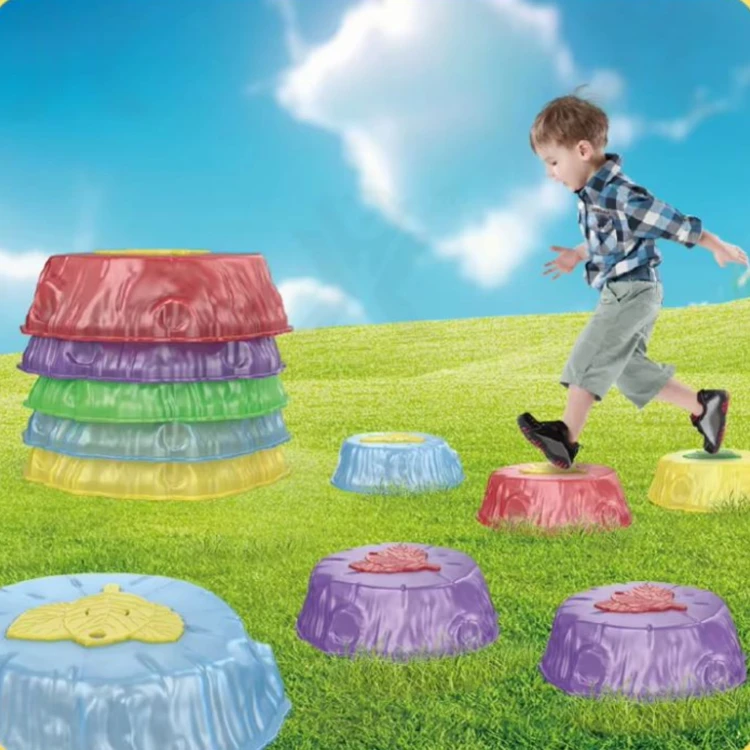 Świecące Kamienie Balansujące – Sensoryczny Trening Równowagi 6 szt. WOOPIE