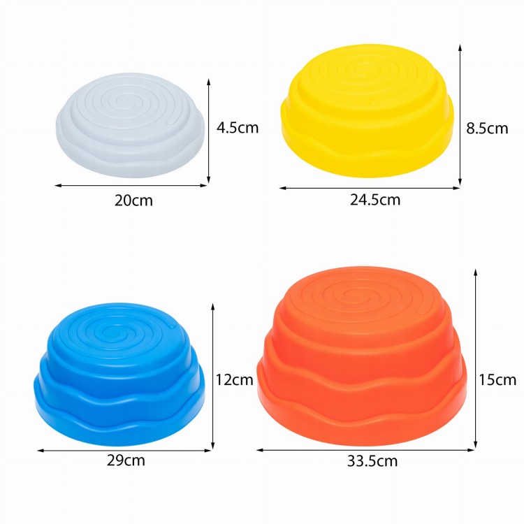 Kamienie Balansujące Sensoryczne – Zestaw do Treningu Równowagi 5 szt. WOOPIE