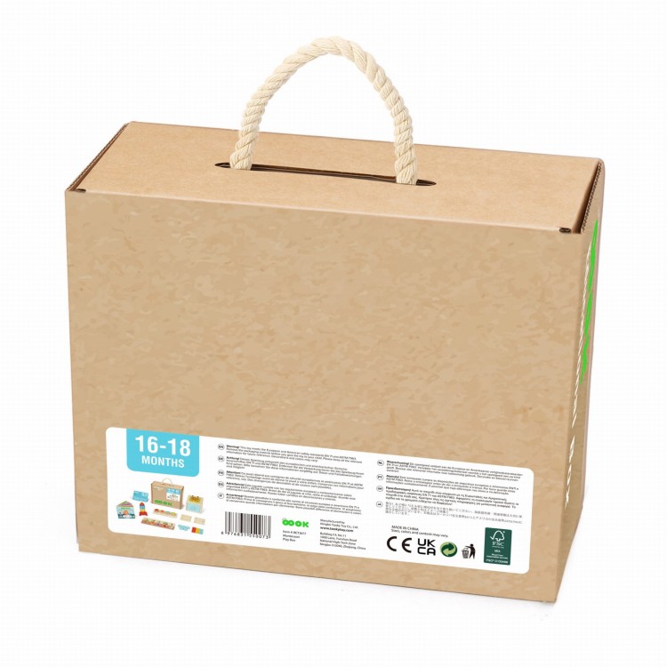 TOOKY TOY Box Pudełko XXL Montessori Edukacyjne 7w1 Sensoryczne 16-18 Mies.