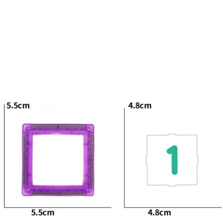 WOOPIE Przestrzenne Klocki Magnetyczne Nauka Liczb 70 Elementów