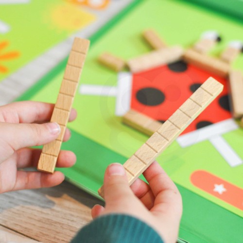 Układanka magnetyczna TOOKY TOY 49 el. – edukacyjne klocki i gra logiczna dla dzieci