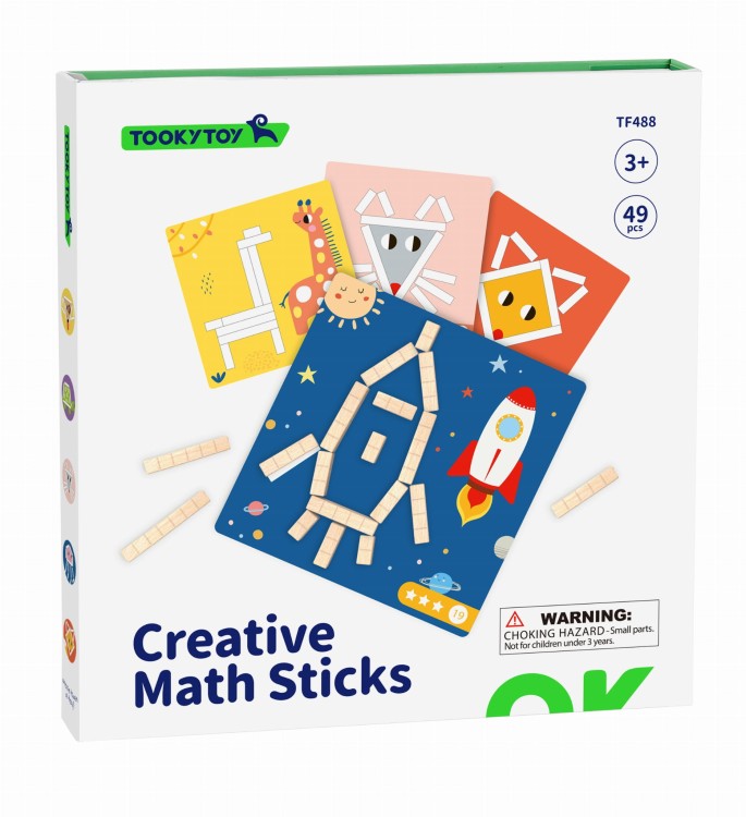 Układanka magnetyczna TOOKY TOY 49 el. – edukacyjne klocki i gra logiczna dla dzieci